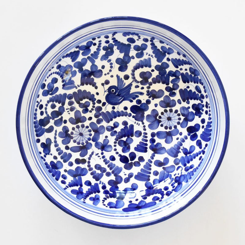 Arabesco Cobalt Blu serving bowl - 10"