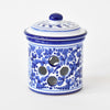 Arabesco Cobalt Blu garlic jar