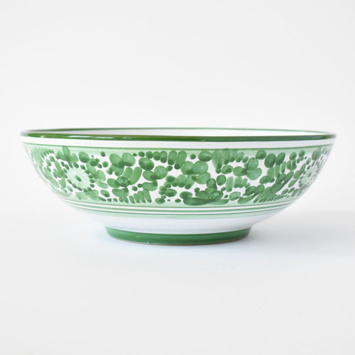 Arabesco Green serving bowl - 10"