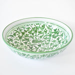 Arabesco Green serving bowl - 12"