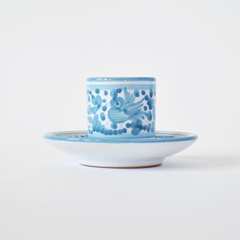 Arabesco Turquoise espresso cup and saucer