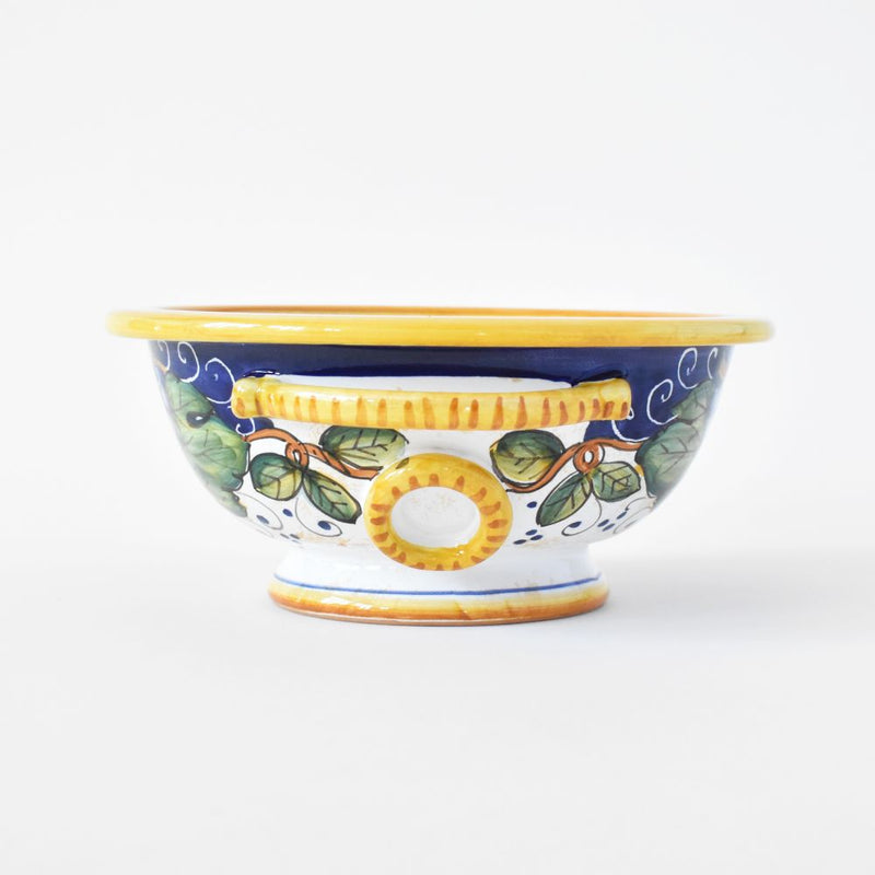 Bacco footed bowl with handles