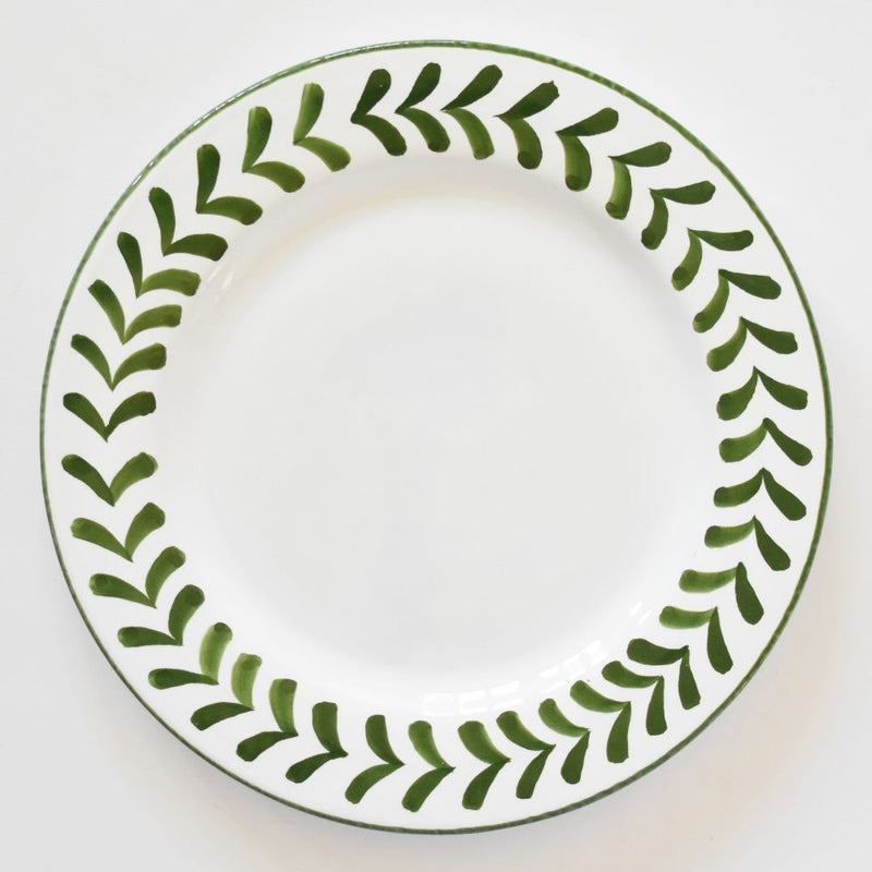 Semplice Frecce Green dinner plate