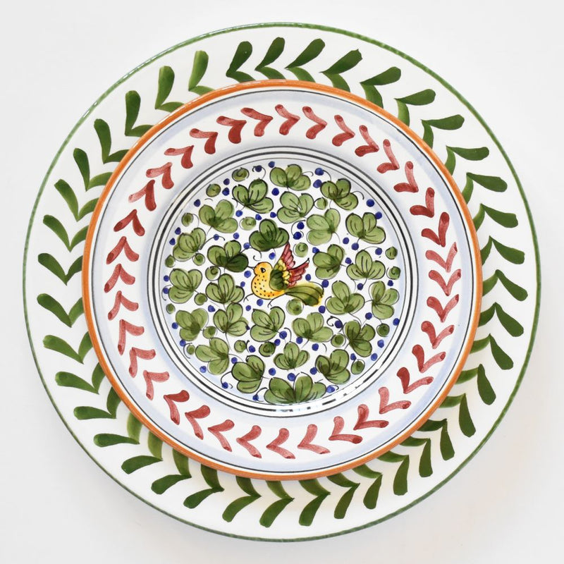 Semplice Frecce Green dinner plate