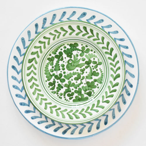 Arabesco Green salad plate