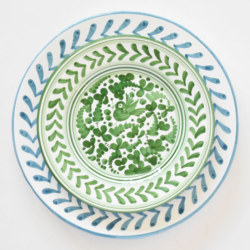 Arabesco Green salad plate