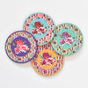 Lisa Corti Dali Peony beverage coasters - set of 4