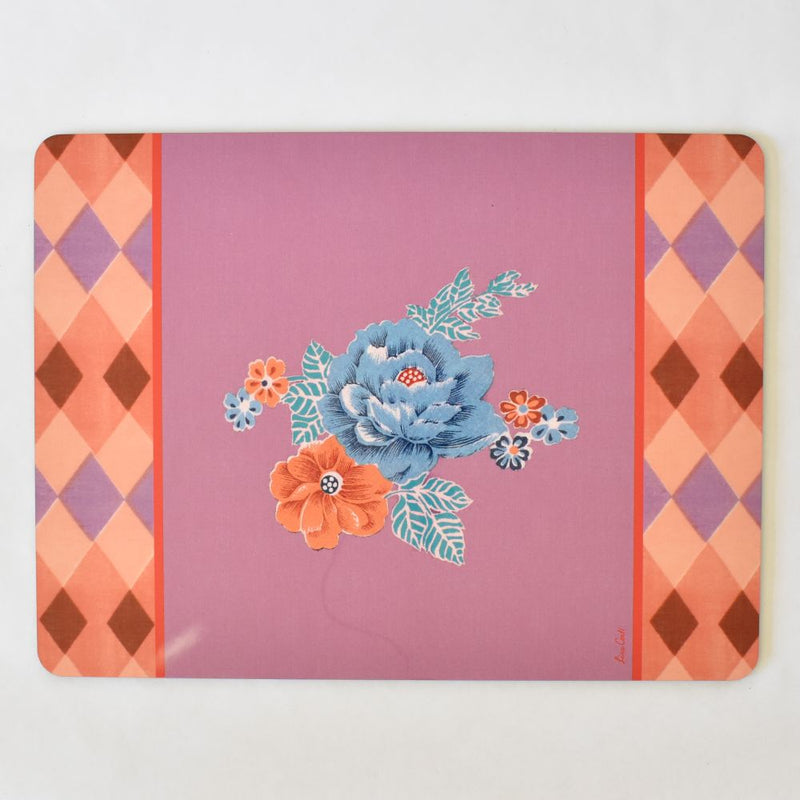 Lisa Corti Losanga Lilac cork-backed placemat - 30x40cm