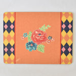 Lisa Corti Losanga Orange cork-backed placemat - 30x40cm