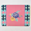 Lisa Corti Losanga Pink cork-backed placemat - 30x40cm