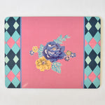 Lisa Corti Losanga Pink cork-backed placemat - 30x40cm