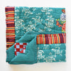 Lisa Corti Kandem Queen Green sofa throw 110x180cm junior quilt