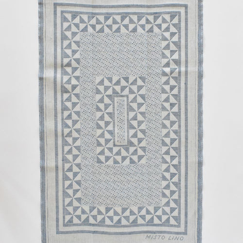 Tessitura Pardi Geometrico Navy kitchen towel