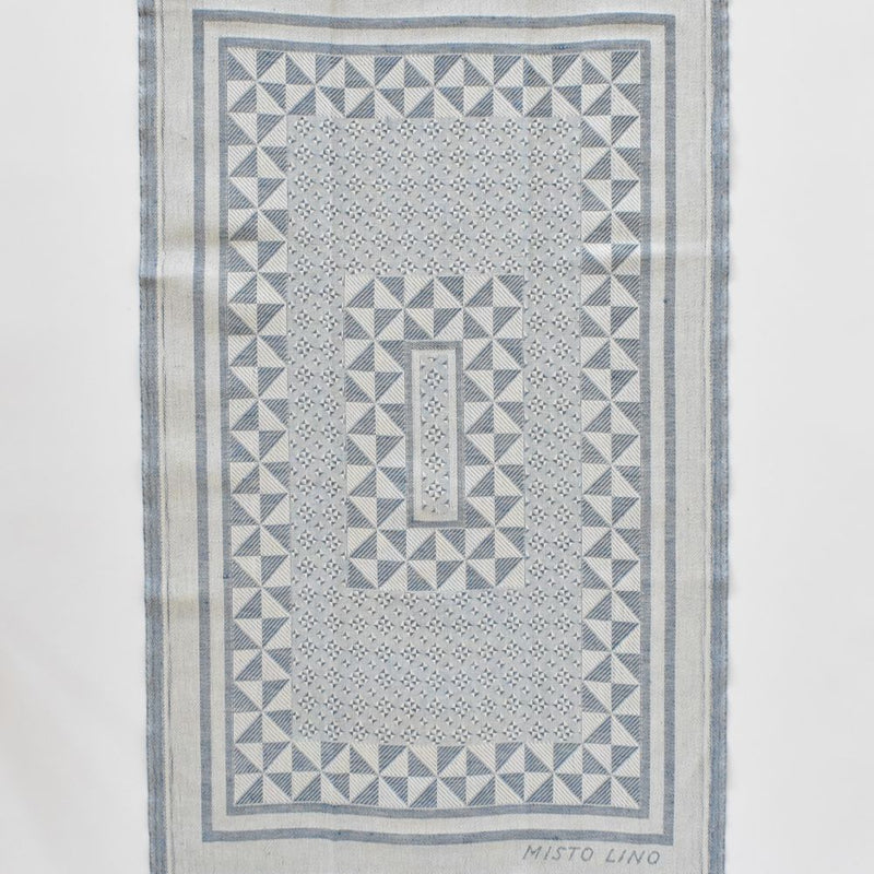 Tessitura Pardi Geometrico Navy kitchen towel