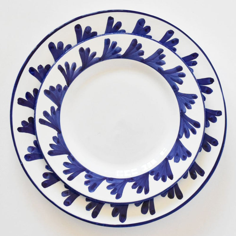 Semplice Piume Blu salad plate