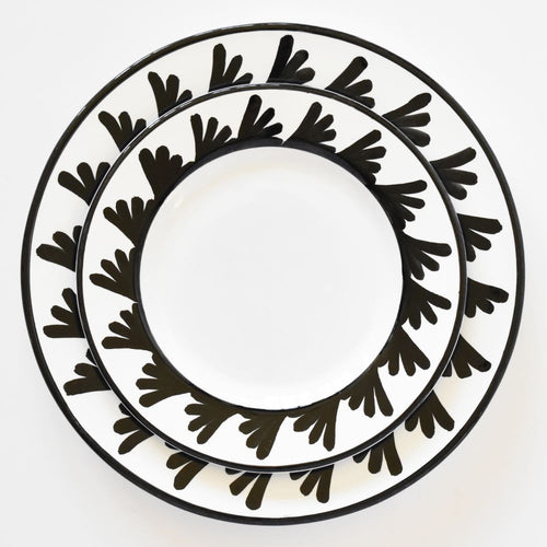 Semplice Piume Black salad plate