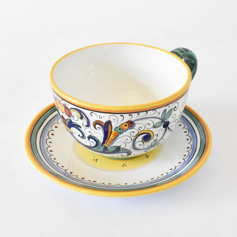 Ricco Deruta cappuccino cup and saucer