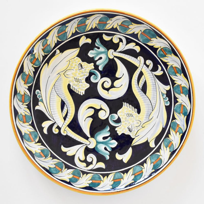 Talismano Blu round wall platter